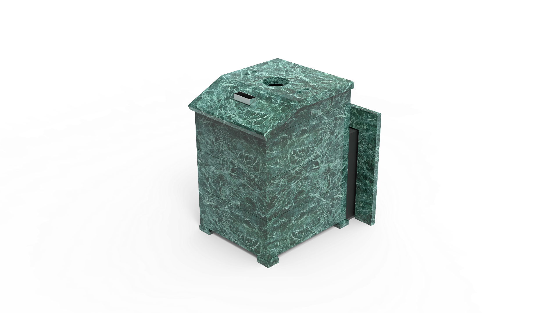 Печь из натурального камня Genesis GN 500 облицовка закрытая со скосом талькохлорит-шлифовка фото в Екатеринбурге