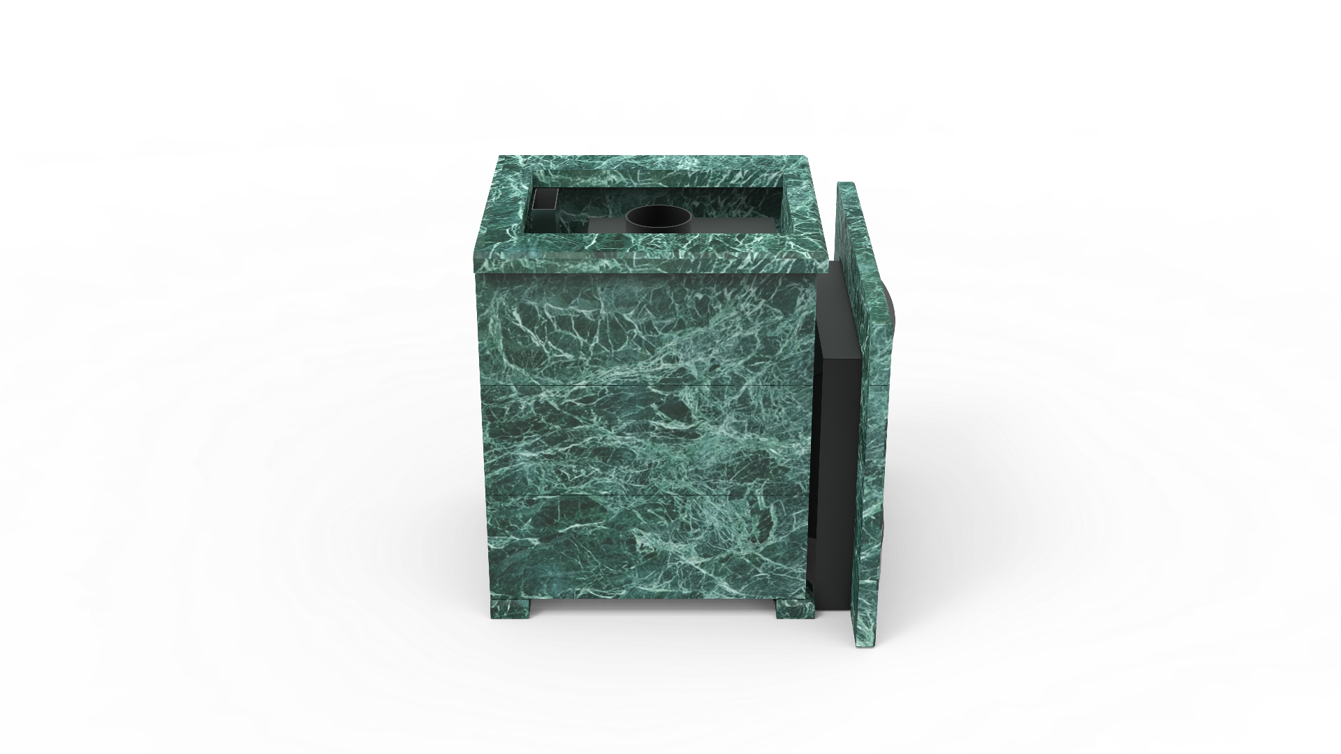 Печь из натурального камня Genesis GN 500 облицовка открытая пироксенит-элит фото в Екатеринбурге