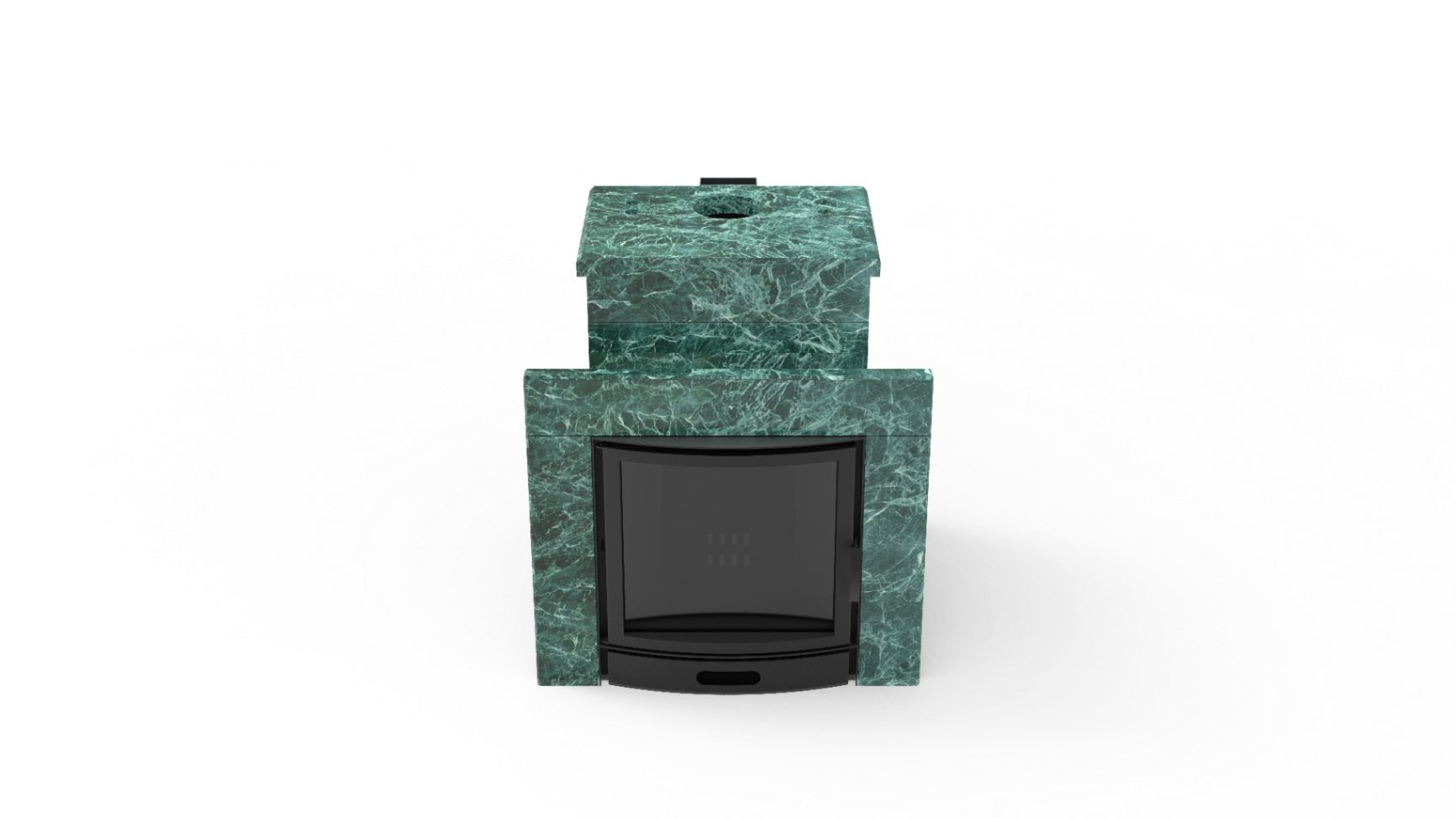 Печь из натурального камня Genesis GN 500 облицовка закрытая со скосом талькохлорит-шлифовка фото в Екатеринбурге