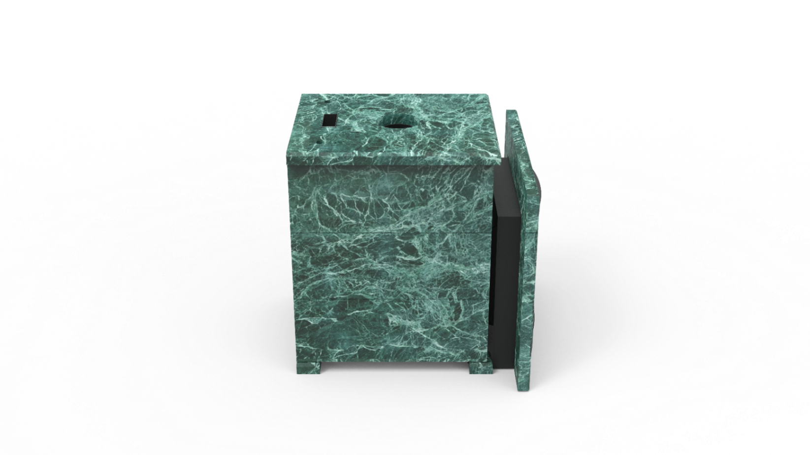 Печь из натурального камня Genesis GN 500 облицовка закрытая плоская пироксенит-элит фото в Екатеринбурге