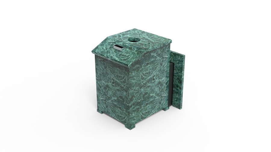 Печь в облицовке из натурального камня Genesis GN 500 облицовка закрытая со скосом талькохлорит-шлифовка фото в Екатеринбурге