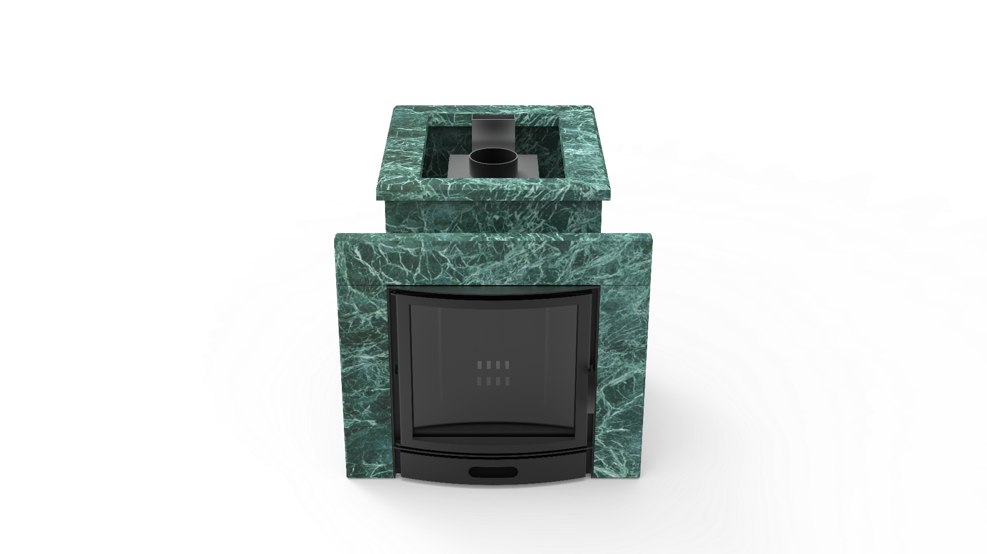 Печь из натурального камня Genesis GN 500 облицовка открытая пироксенит-элит фото в Екатеринбурге