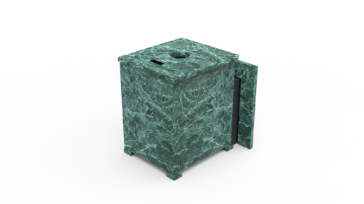 Печь из натурального камня Genesis GN 500 облицовка закрытая плоская пироксенит-элит фото в Екатеринбурге