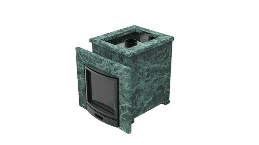 Печь из натурального камня Genesis GN 500 облицовка открытая пироксенит-элит фото в Екатеринбурге