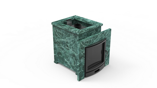 Печь из натурального камня Genesis GN 500 облицовка открытая пироксенит-элит фото в Екатеринбурге