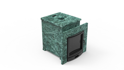 Печь из натурального камня Genesis GN 500 облицовка закрытая плоская пироксенит-элит фото в Екатеринбурге