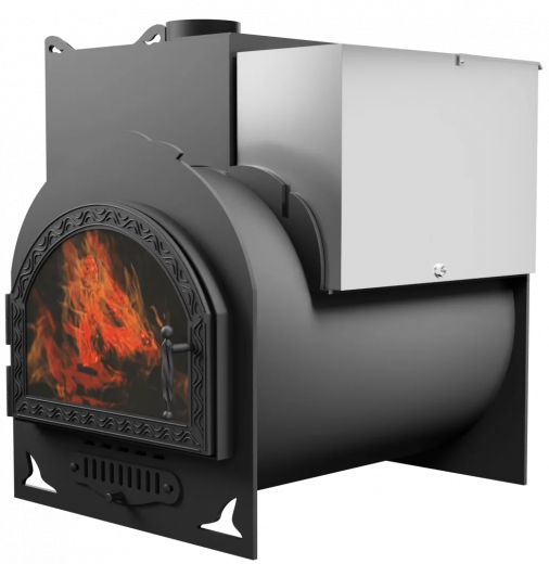 Печь Горыныч Мини, каменка с левой стороны, средняя дверь со стеклом фото в Екатеринбурге Печь Горыныч Мини, каменка с левой стороны, средняя дверь со стеклом фото в Екатеринбурге