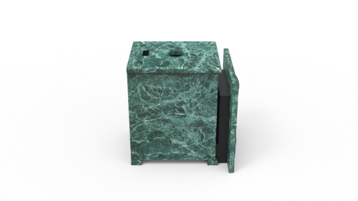 Печь из натурального камня Genesis GN 500 облицовка закрытая плоская пироксенит-элит фото в Екатеринбурге