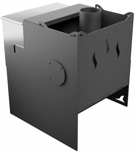 Печь Горыныч Мини, каменка с левой стороны, средняя дверь со стеклом фото в Екатеринбурге Печь Горыныч Мини, каменка с левой стороны, средняя дверь со стеклом фото в Екатеринбурге