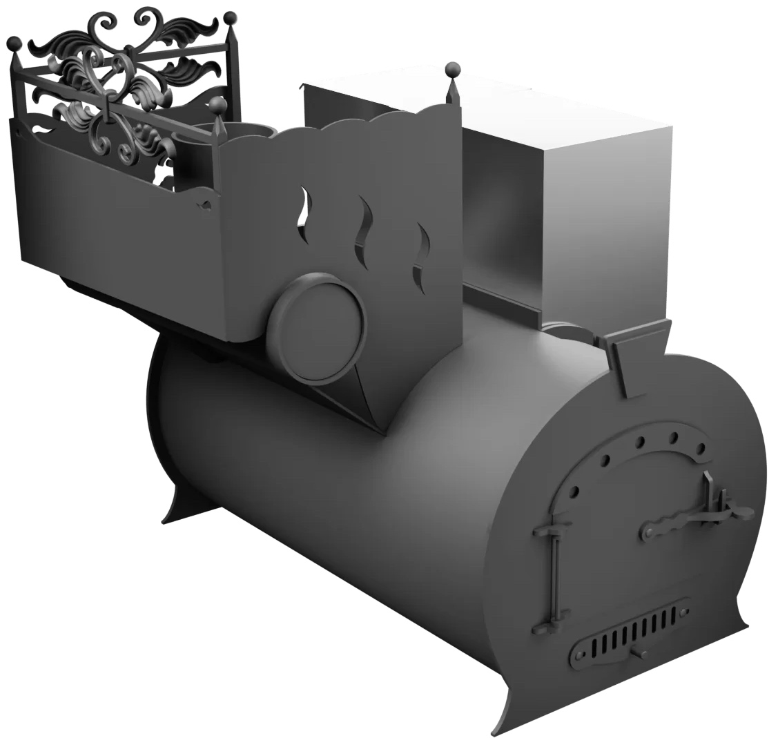 Печь Горыныч 3, каменка с левой стороны фото в Екатеринбурге Печь Горыныч 3, каменка с левой стороны фото в Екатеринбурге