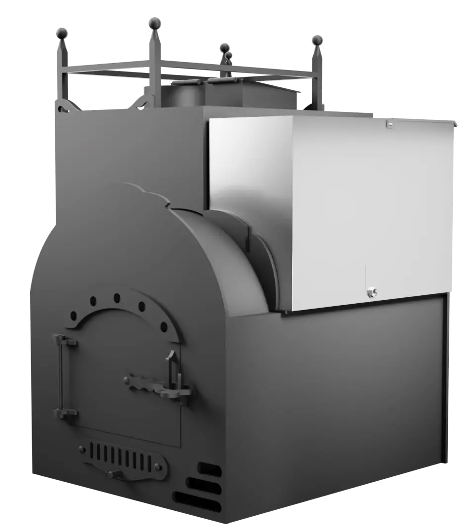 Печь Горыныч Мини, каменка закрытая с левой стороны, система воздушного отопления фото в Екатеринбурге Печь Горыныч Мини, каменка закрытая с левой стороны, система воздушного отопления фото в Екатеринбурге