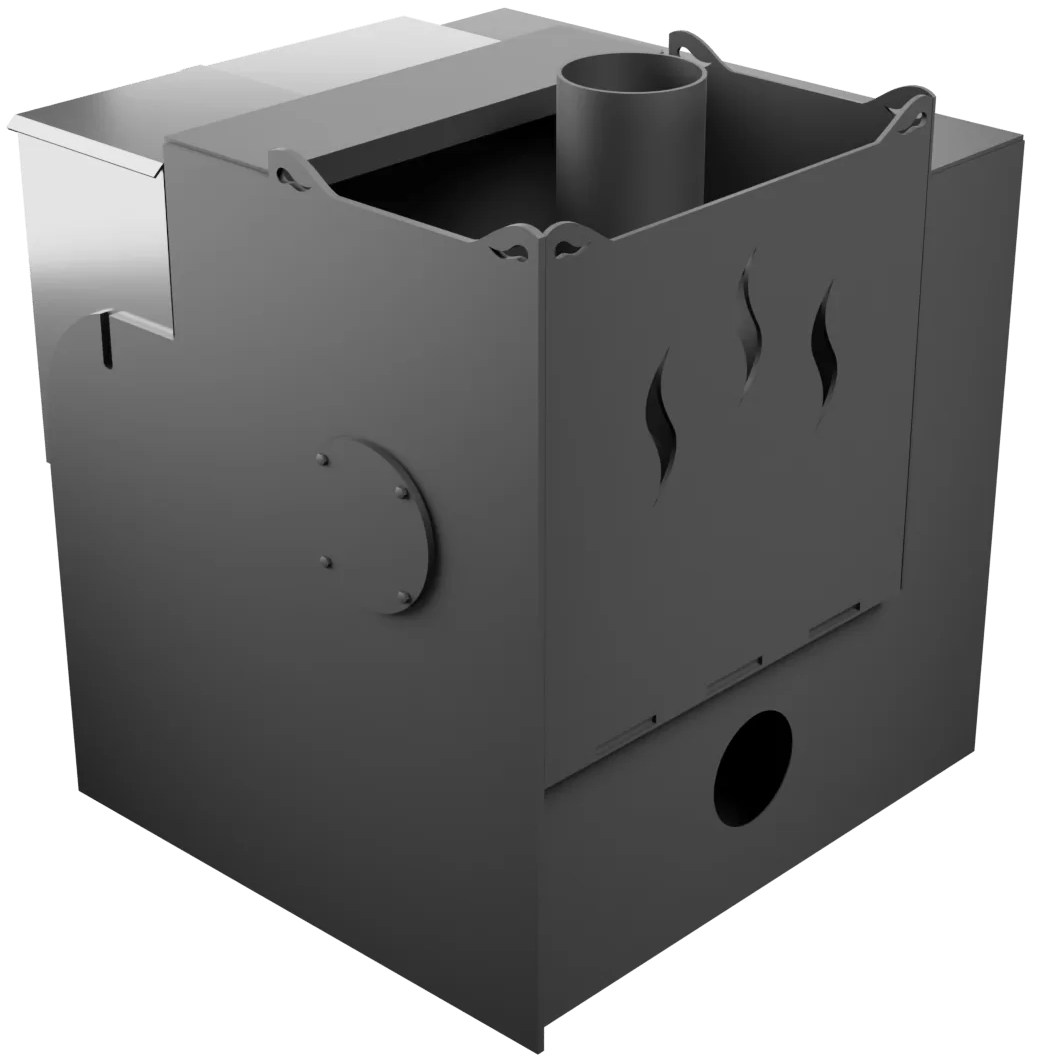 Печь Горыныч Мини, каменка с левой стороны, малое стекло, система воздушного отопления с порталом фото в Екатеринбурге Печь Горыныч Мини, каменка с левой стороны, малое стекло, система воздушного отопления с порталом фото в Екатеринбурге