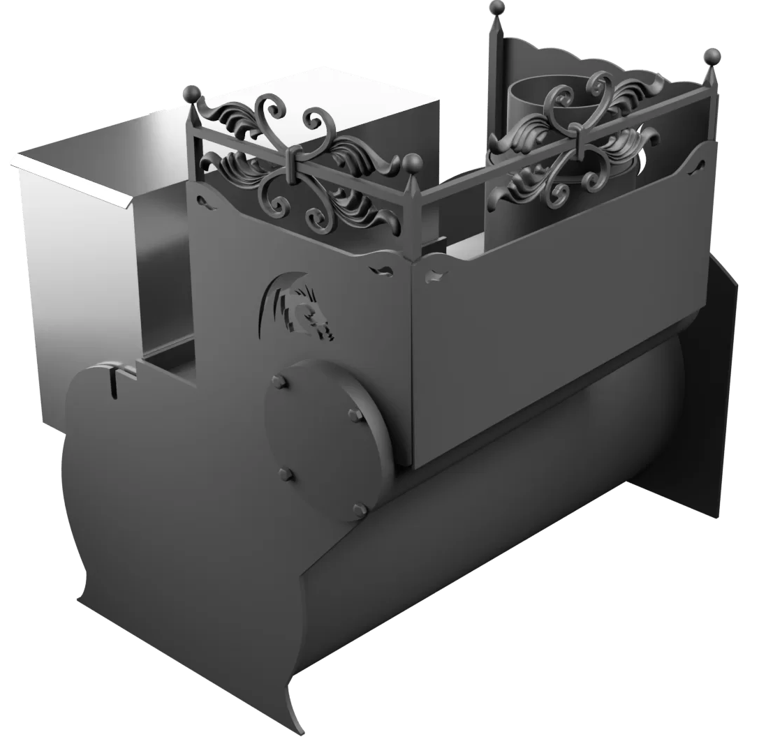 Печь Горыныч 3, каменка с левой стороны, средняя дверь со стеклом фото в Екатеринбурге Печь Горыныч 3, каменка с левой стороны, средняя дверь со стеклом фото в Екатеринбурге