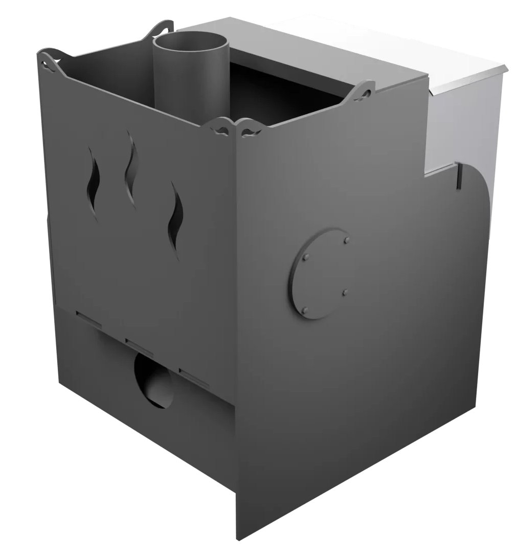 Печь Горыныч Мини, каменка с правой стороны, система воздушного отопления фото в Екатеринбурге Печь Горыныч Мини, каменка с правой стороны, система воздушного отопления фото в Екатеринбурге