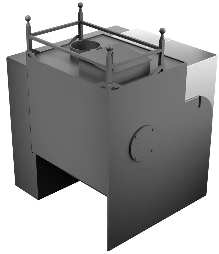 Печь Горыныч Мини, каменка закрытая с правой стороны, естественная система воздушного отопления фото в Екатеринбурге Печь Горыныч Мини, каменка закрытая с правой стороны, естественная система воздушного отопления фото в Екатеринбурге