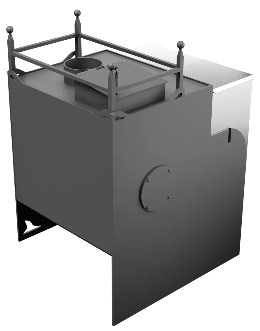 Печь Горыныч Мини, каменка закрытая с правой стороны фото в Екатеринбурге Печь Горыныч Мини, каменка закрытая с правой стороны фото в Екатеринбурге