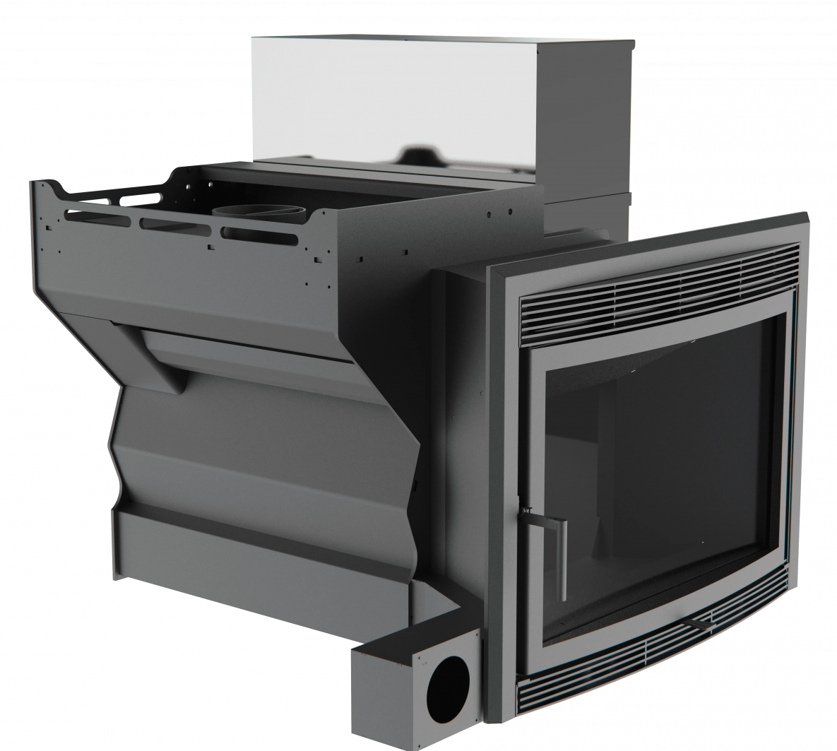 Банный камин 500, сталь+СВО фото в Екатеринбурге Банный камин 500, сталь+СВО фото в Екатеринбурге