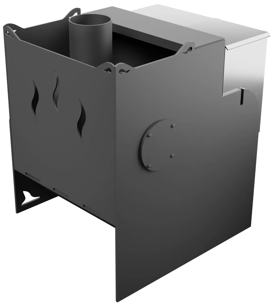 Печь Горыныч Мини, каменка с правой стороны, средняя дверь со стеклом фото в Екатеринбурге Печь Горыныч Мини, каменка с правой стороны, средняя дверь со стеклом фото в Екатеринбурге