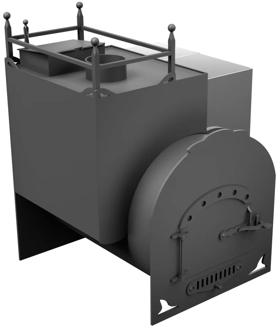 Печь Горыныч Мини, каменка закрытая с левой стороны фото в Екатеринбурге Печь Горыныч Мини, каменка закрытая с левой стороны фото в Екатеринбурге