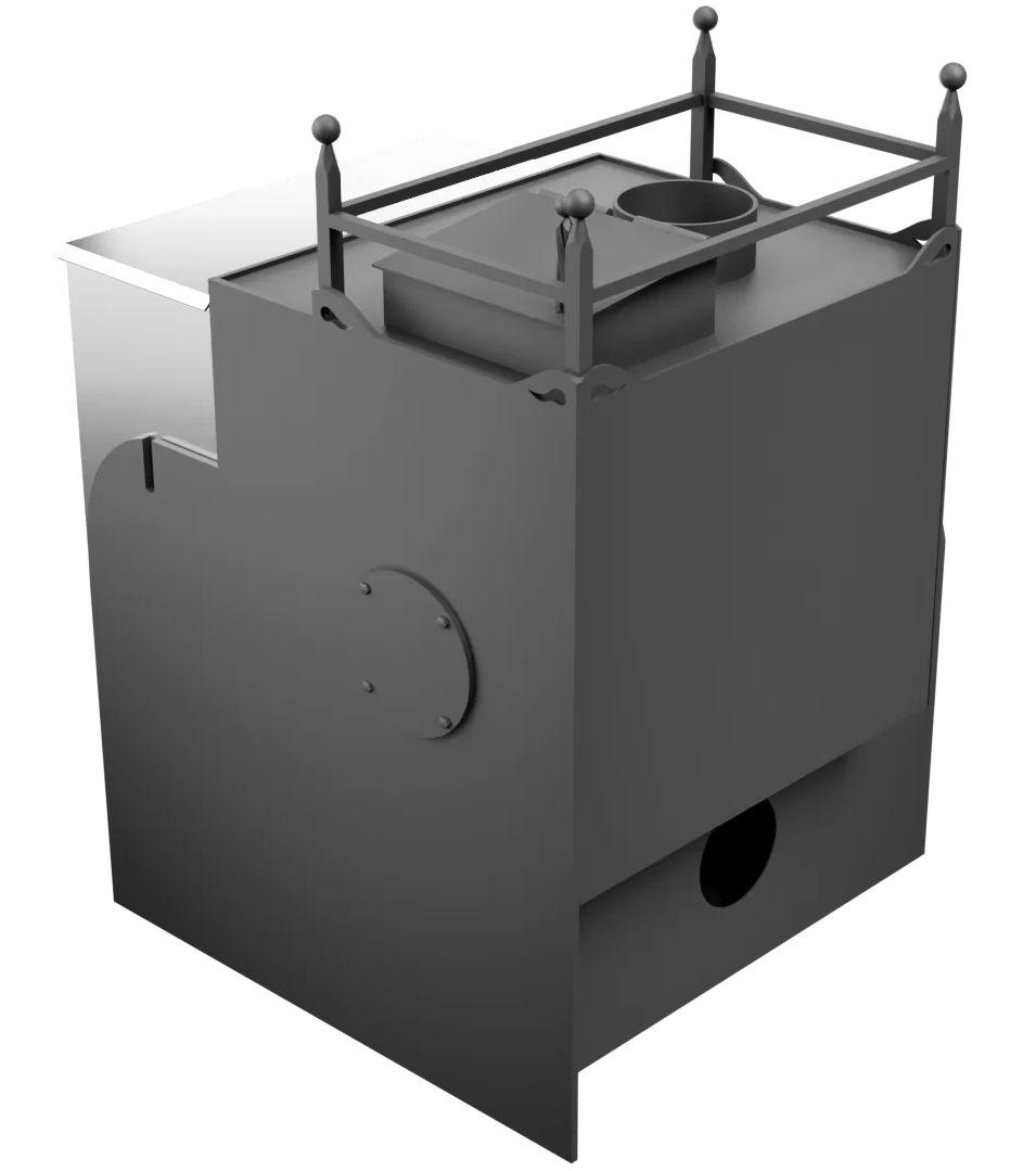 Печь Горыныч Мини, каменка закрытая с левой стороны, система воздушного отопления фото в Екатеринбурге Печь Горыныч Мини, каменка закрытая с левой стороны, система воздушного отопления фото в Екатеринбурге