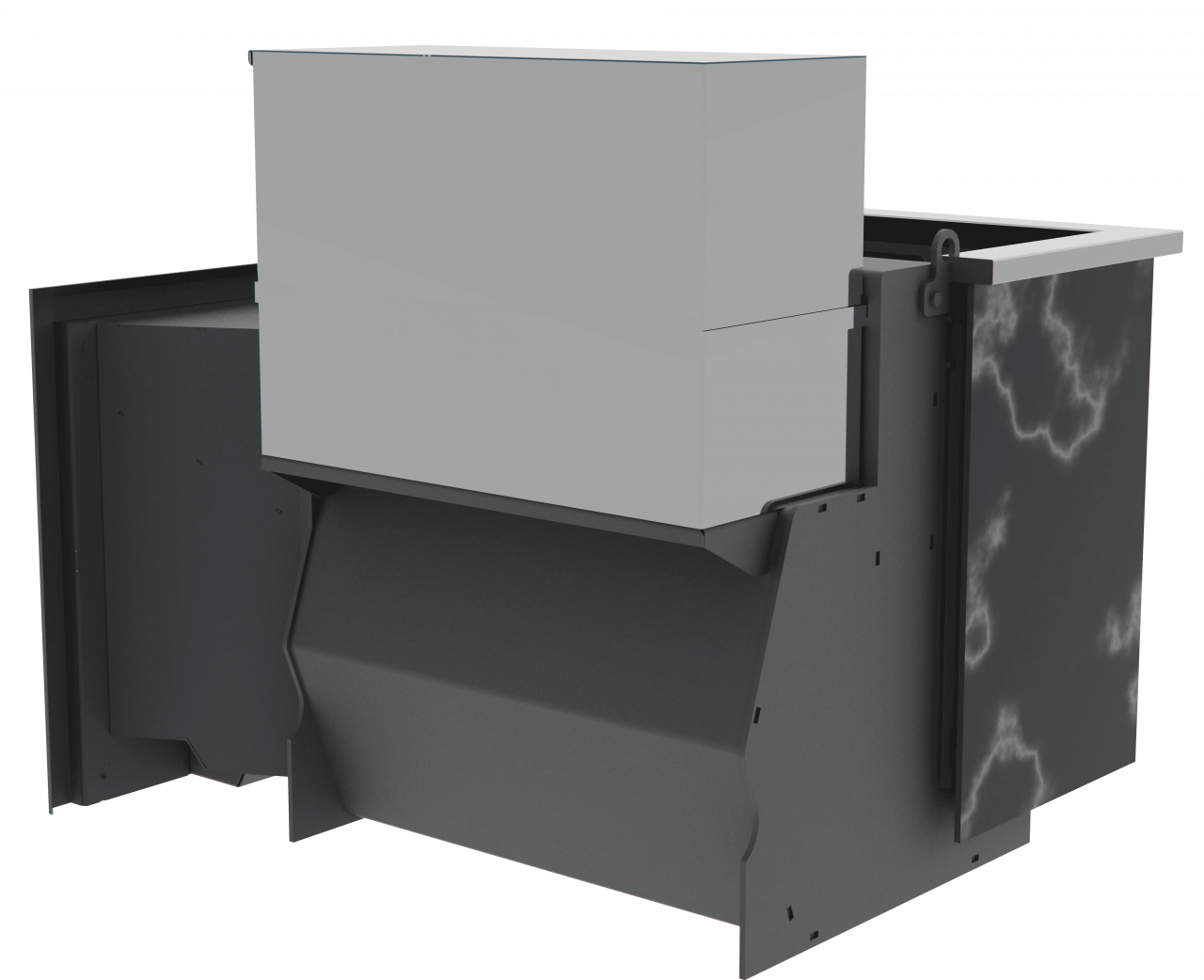 Банный камин 500, сталь+СВО фото в Екатеринбурге Банный камин 500, сталь+СВО фото в Екатеринбурге