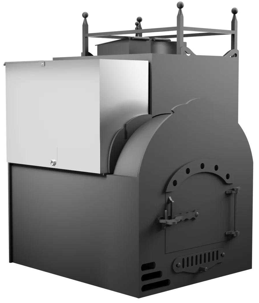 Печь Горыныч Мини, каменка закрытая с правой стороны, система воздушного отопления фото в Екатеринбурге Печь Горыныч Мини, каменка закрытая с правой стороны, система воздушного отопления фото в Екатеринбурге