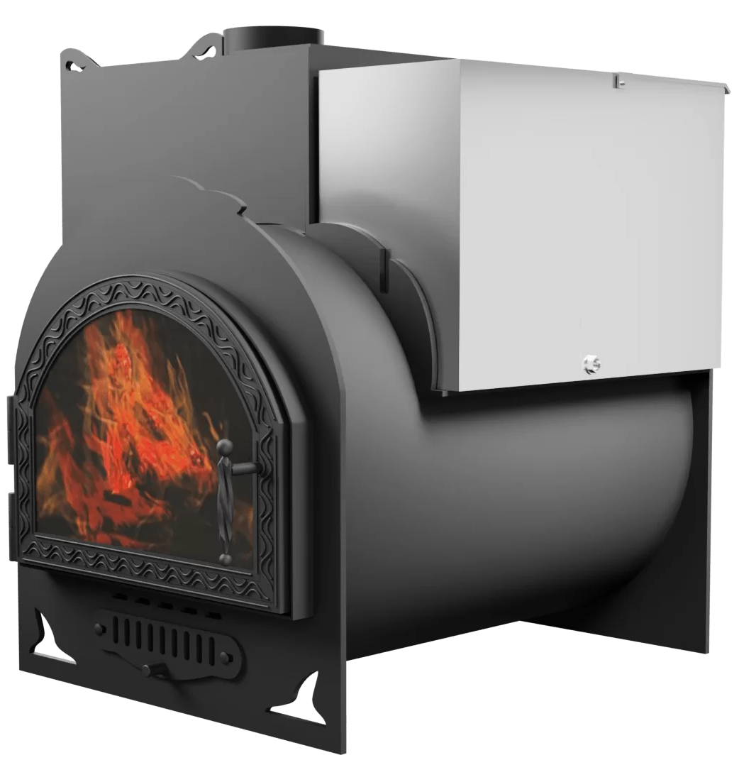 Печь Горыныч Мини, каменка с левой стороны, средняя дверь со стеклом фото в Екатеринбурге Печь Горыныч Мини, каменка с левой стороны, средняя дверь со стеклом фото в Екатеринбурге