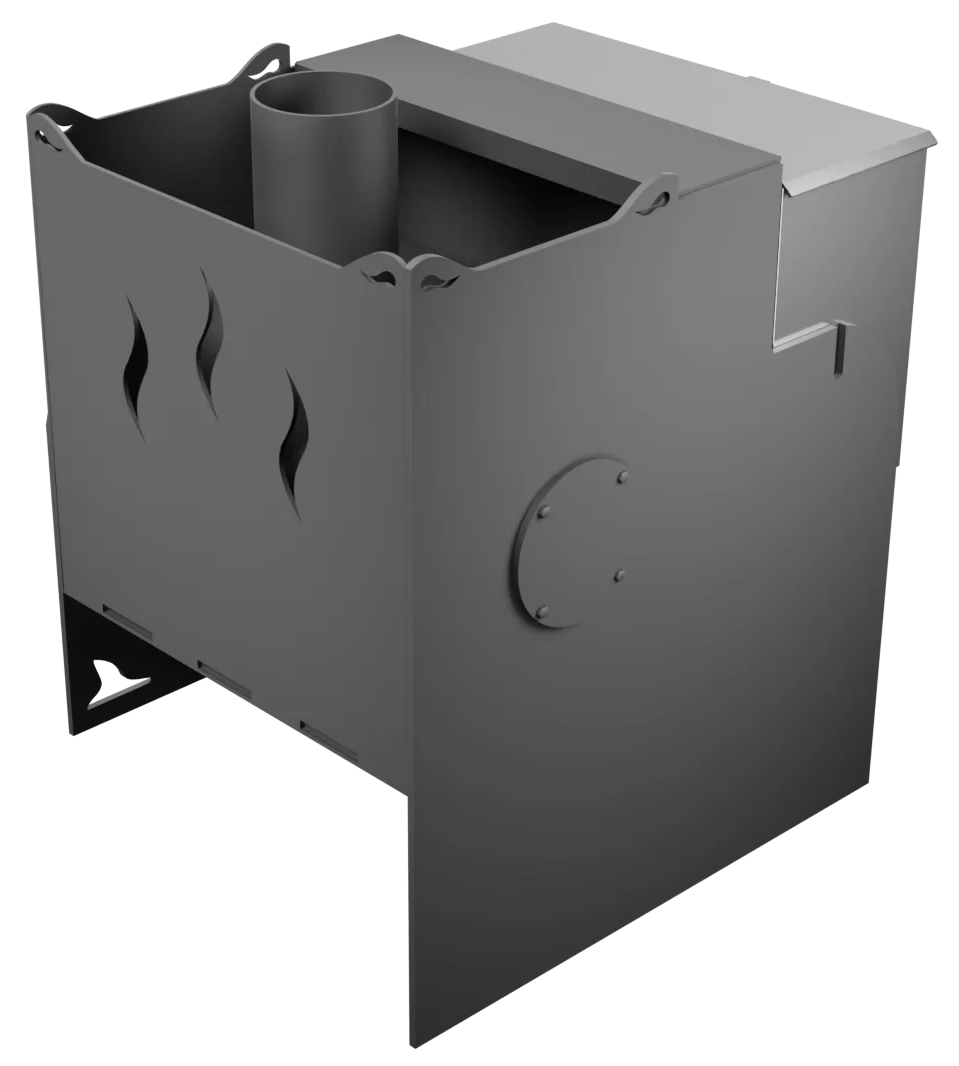 Печь Горыныч Мини, каменка с правой стороны, дверь малая со стеклом фото в Екатеринбурге Печь Горыныч Мини, каменка с правой стороны, дверь малая со стеклом фото в Екатеринбурге