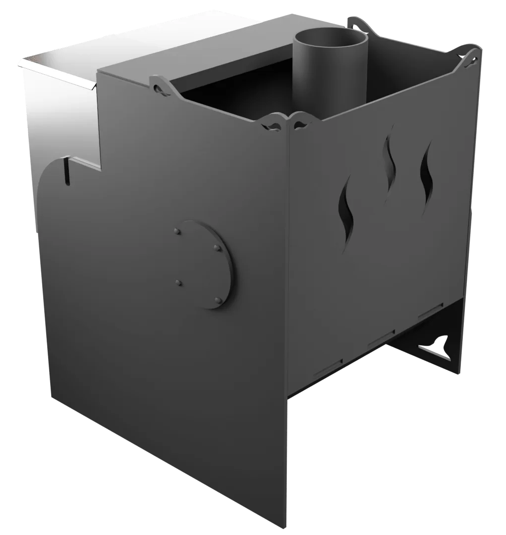 Печь Горыныч Мини, каменка с левой стороны фото в Екатеринбурге Печь Горыныч Мини, каменка с левой стороны фото в Екатеринбурге