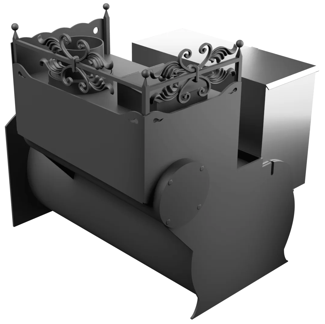 Печь Горыныч 3, каменка закрытая с правой стороны, большая дверь со стеклом фото в Екатеринбурге Печь Горыныч 3, каменка закрытая с правой стороны, большая дверь со стеклом фото в Екатеринбурге