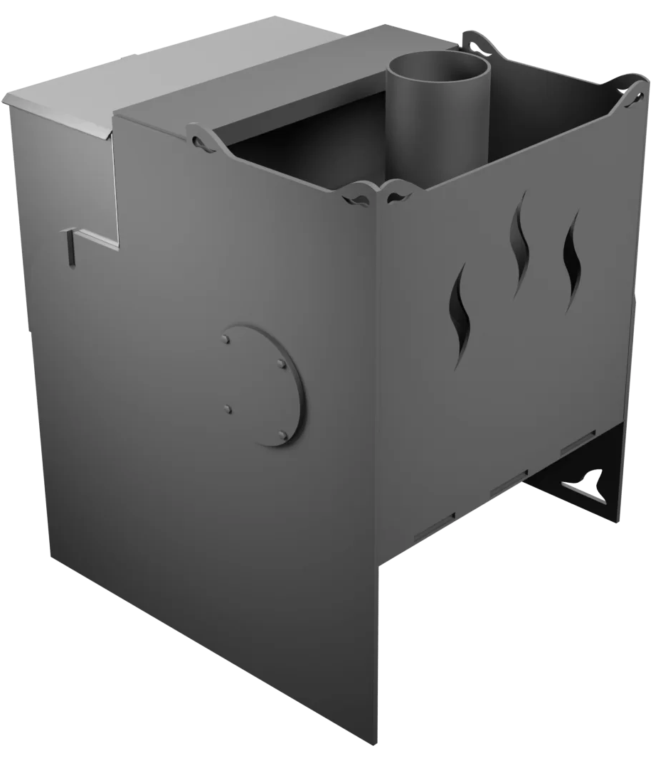 Печь Горыныч Мини, каменка с левой стороны, дверь малая со стеклом фото в Екатеринбурге Печь Горыныч Мини, каменка с левой стороны, дверь малая со стеклом фото в Екатеринбурге