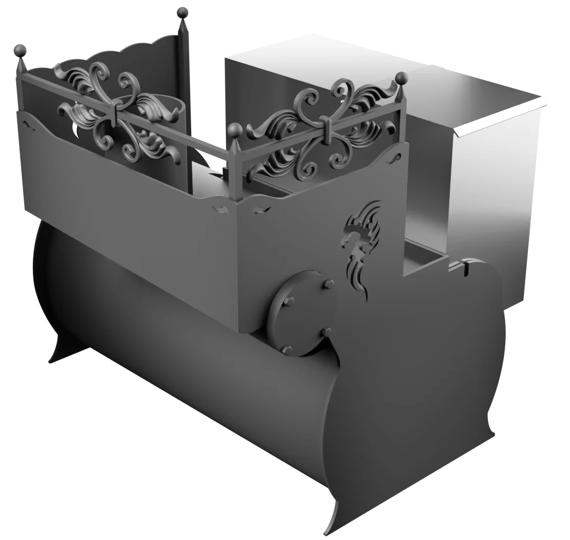 Печь Горыныч 3, каменка с правой стороны фото в Екатеринбурге Печь Горыныч 3, каменка с правой стороны фото в Екатеринбурге