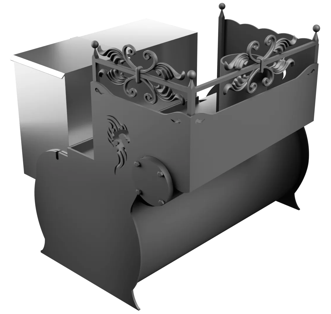 Печь Горыныч 3, каменка с левой стороны фото в Екатеринбурге Печь Горыныч 3, каменка с левой стороны фото в Екатеринбурге