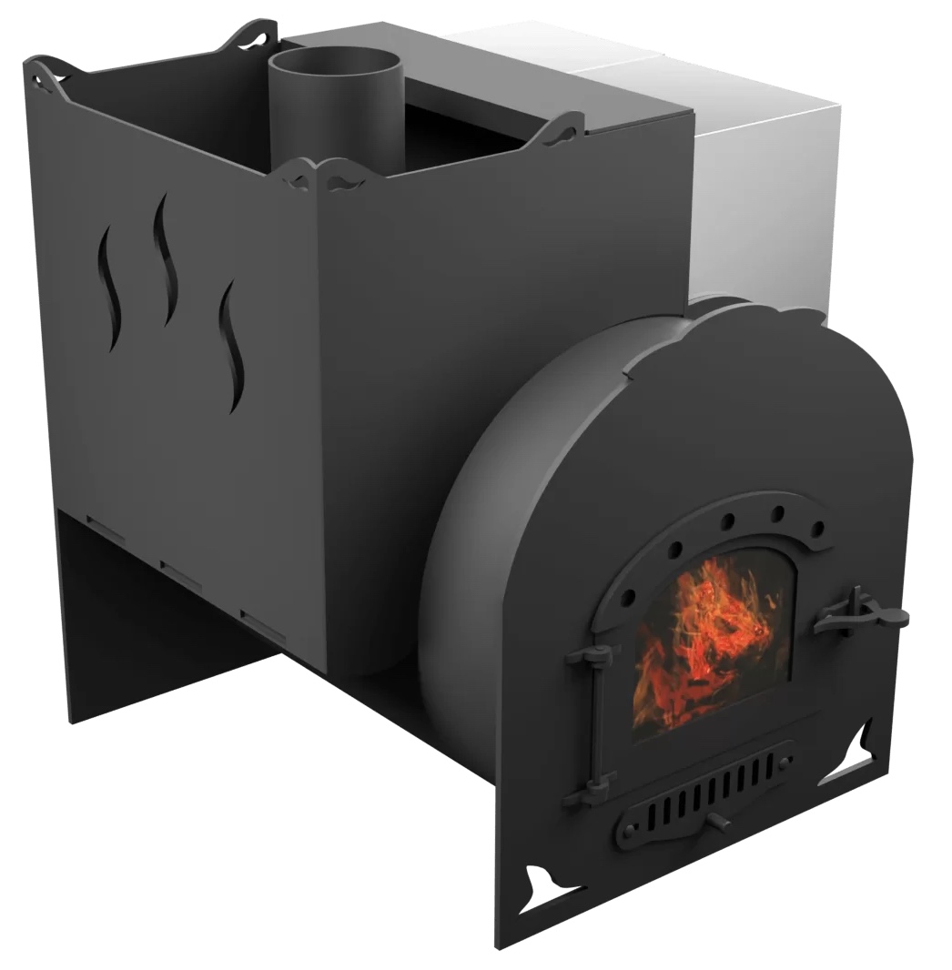 Печь Горыныч Мини, каменка с левой стороны, дверь малая со стеклом фото в Екатеринбурге Печь Горыныч Мини, каменка с левой стороны, дверь малая со стеклом фото в Екатеринбурге