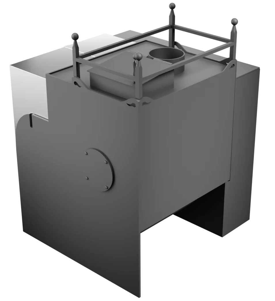 Печь Горыныч Мини, каменка закрытая с левой стороны, естественная система воздушного отопления фото в Екатеринбурге Печь Горыныч Мини, каменка закрытая с левой стороны, естественная система воздушного отопления фото в Екатеринбурге